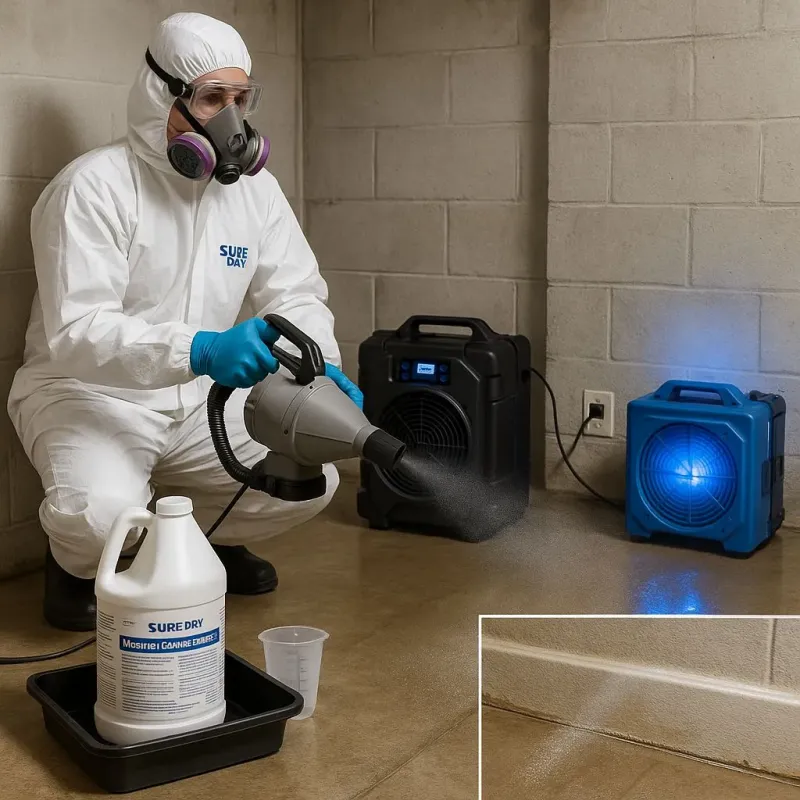 Sanitization and Odor Removal process in Woodbranch, TX